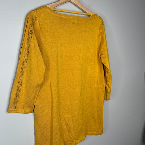 Mustard Yellow Top Medium Cable & Gauge With Bling - Picture 5 of 5